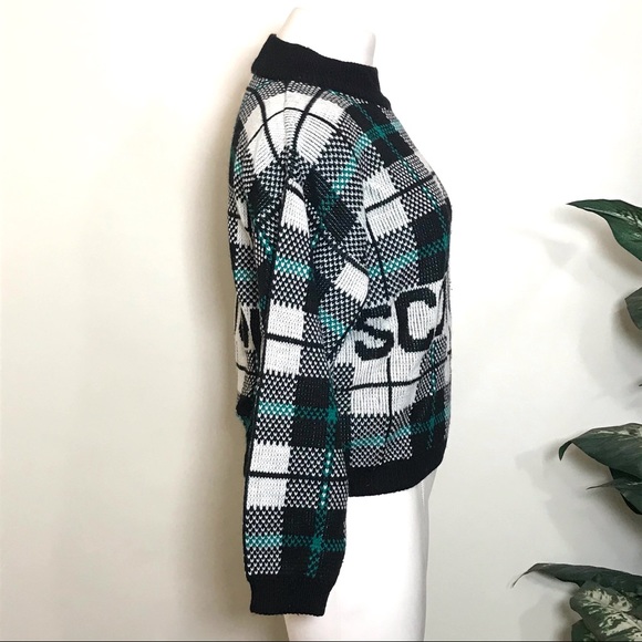 Rare Vintage Plaid “SCOTLAND” Knit Turtleneck Sweater - Picture 3 of 5